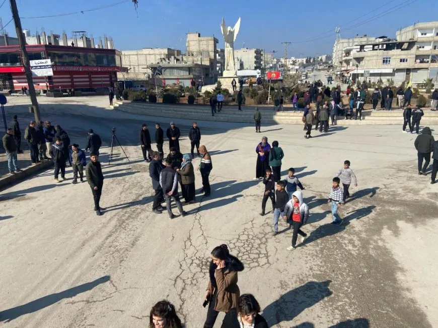 People of NE Syria take part in 4 demonstrations, 5 protest stands condemning international conspiracy