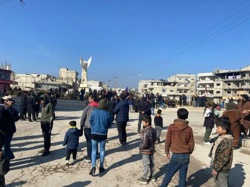 People of NE Syria take part in 4 demonstrations, 5 protest stands condemning international conspiracy