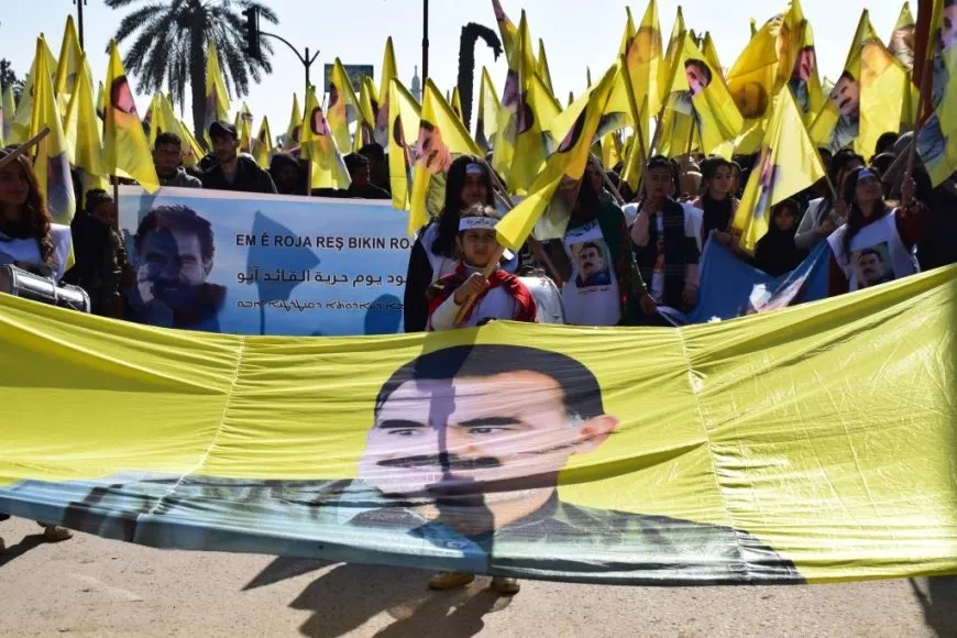 Massive rallies in Raqqa for leader Ocalan's Physical Freedom