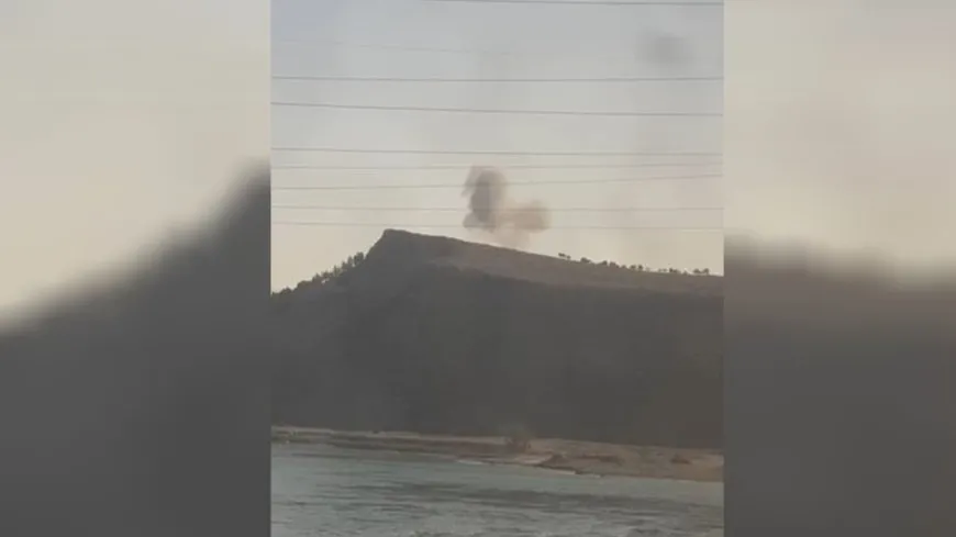 Turkish occupation aircraft bombard Tishrin Dam vicinity