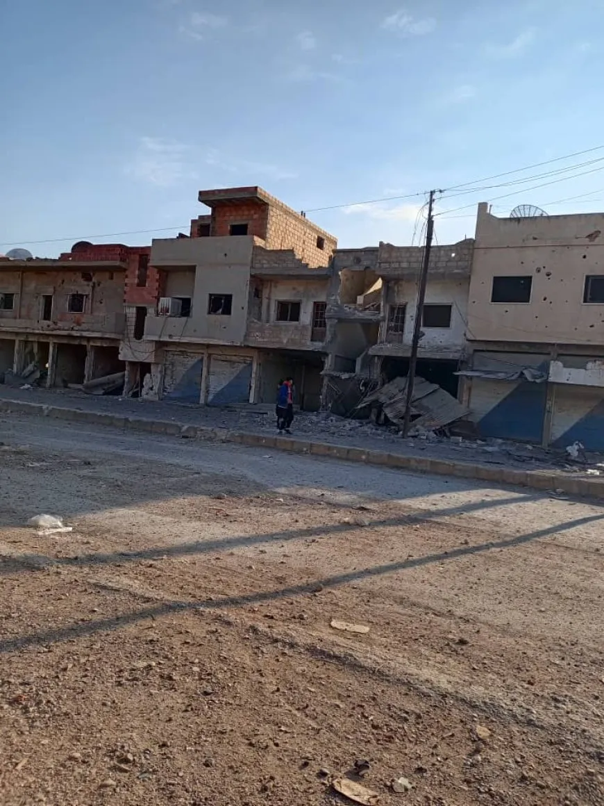 Widespread destruction in Zirghan as result of Turkish occupation shelling