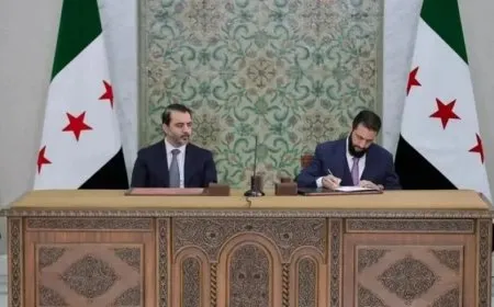 Signing of "Constitutional Declaration" for transitional Damascus Authority