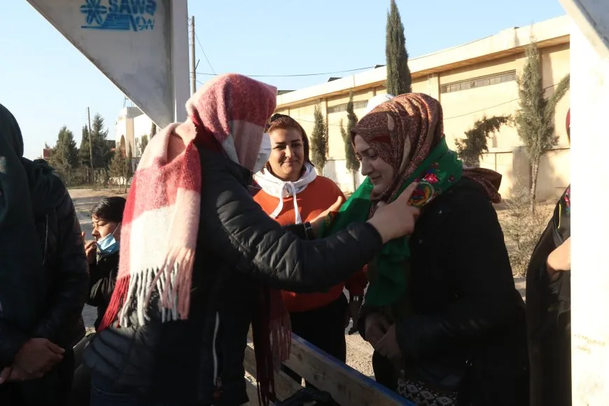 Residents of 4 cities in Jazera Canton head to Tishrin Dam