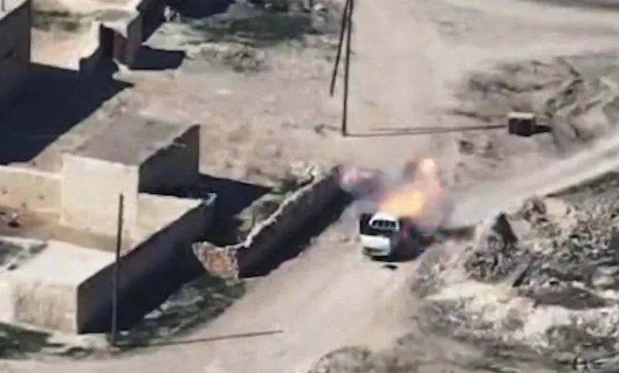 Martyr Ronahi Yekta Units target mercenary vehicle near Tishrin Dam