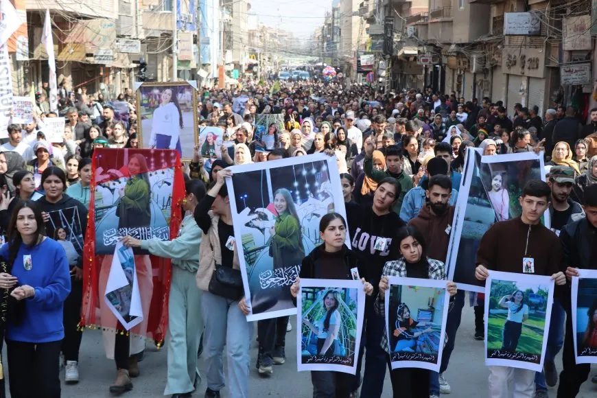 Popular condemnation in Qamishlo of Syrian coast massacres
