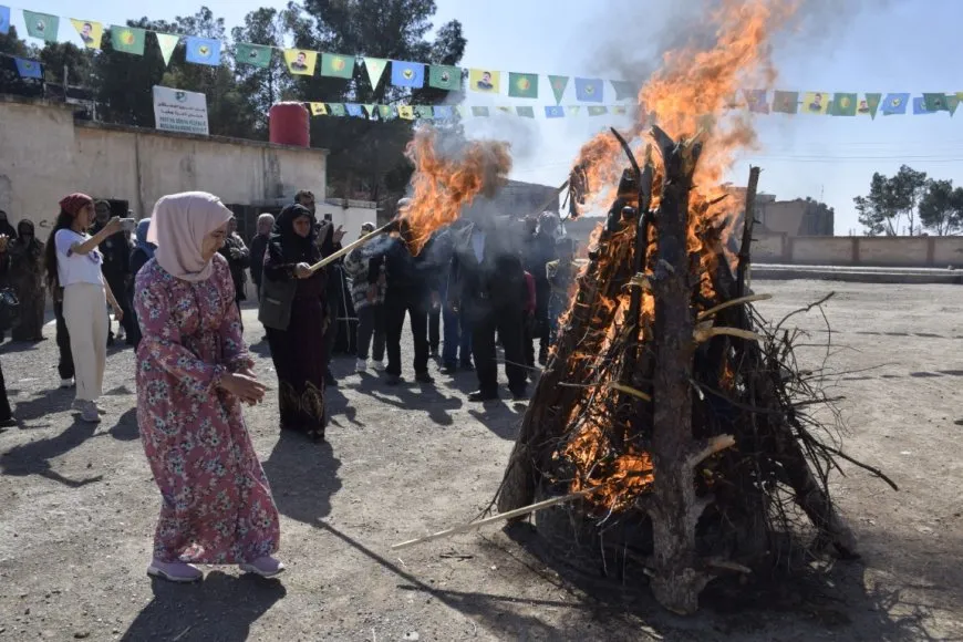 First Newroz flame lit in NE Syria