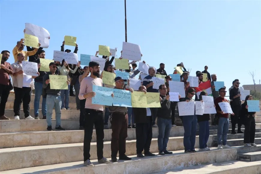 Protesters in Hasaka, Amuda rally against Constitutional Declaration