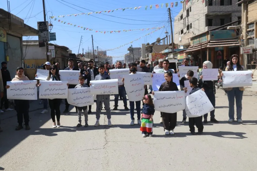 Protesters in Hasaka, Amuda rally against Constitutional Declaration