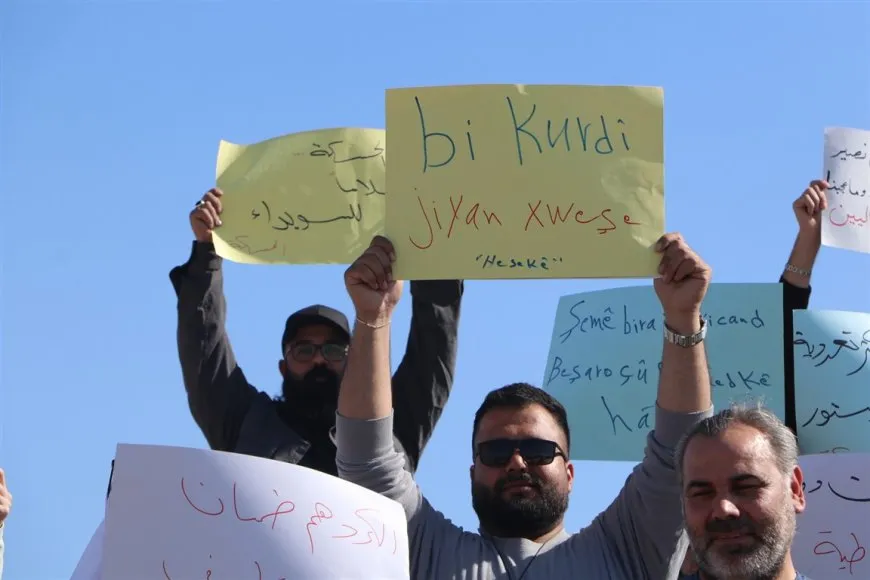 Protesters in Hasaka, Amuda rally against Constitutional Declaration