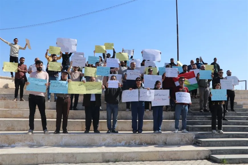 Protesters in Hasaka, Amuda rally against Constitutional Declaration