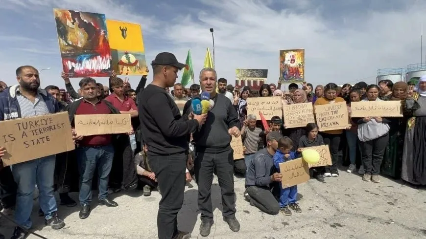Protesters at Tishrin Dam demand accountability over Kobani Massacre