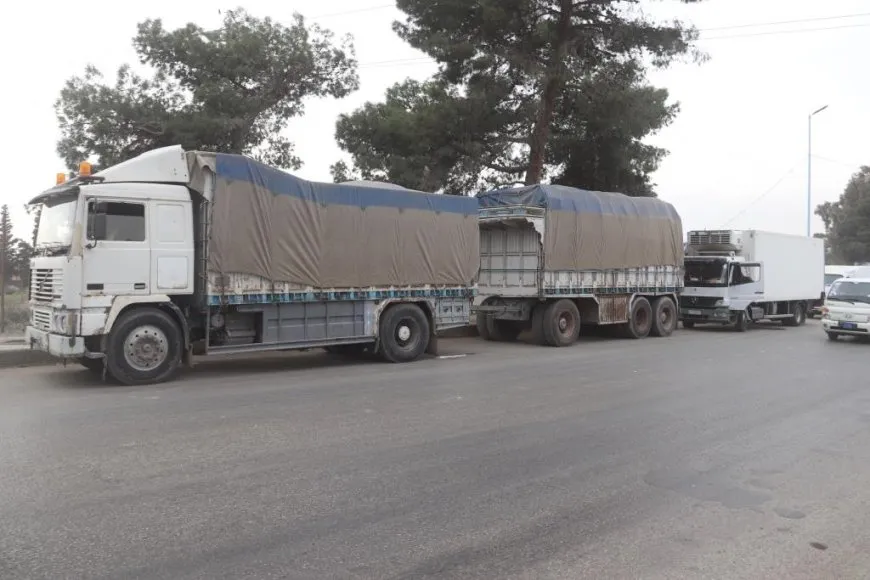 convoy of aid from NE,Syria region departs from Raqqa towards coast