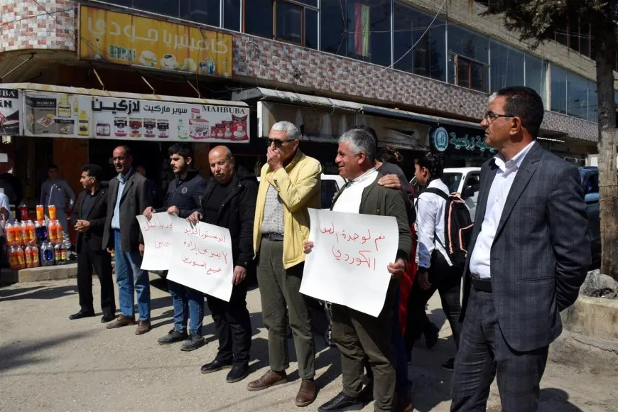 Al-Darbasiya protests against "Constitutional Declaration" enter 2nd day