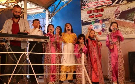Celebration for martyrs’ children in Aleppo on Leader Ocalan’s birthday
