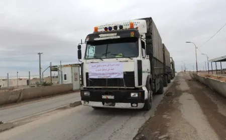 Second aid convoy from NE Syria heads to coastal region