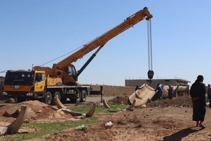 Intensive efforts in Raqqa Canton to rehabilitate irrigation projects in support of agriculture