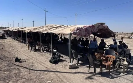 Makhmour residents’ sit-in enters day two
