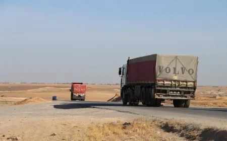 Humanitarian aid convoy from NES arrives in rural Latakia