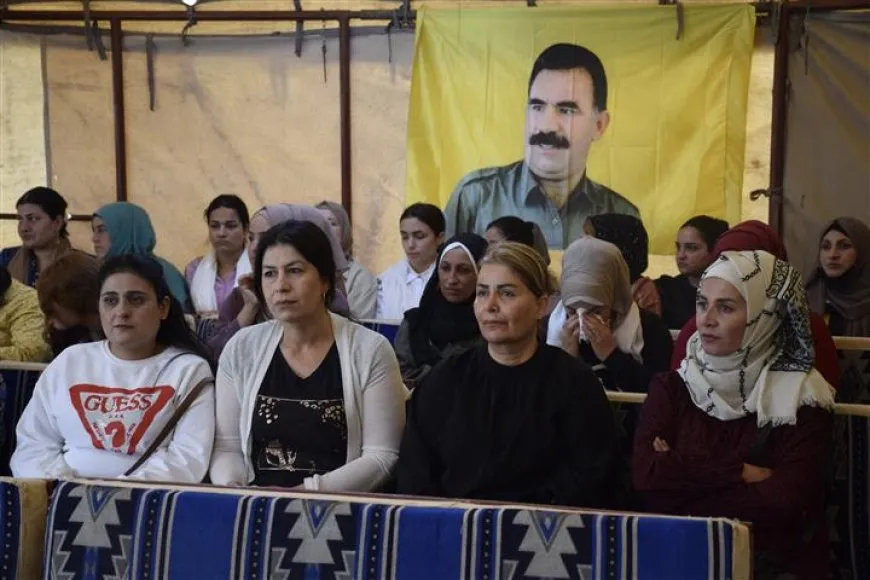 Mourning tent for martyr of peace, democracy, Onder, in Hasaka
