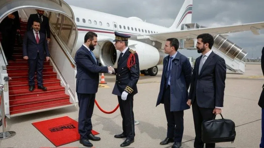 Damascus authority President arrives in France