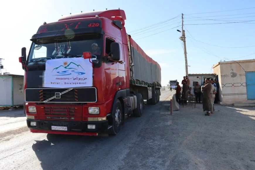 Humanitarian convoy heads from Tabqa to coastal areas