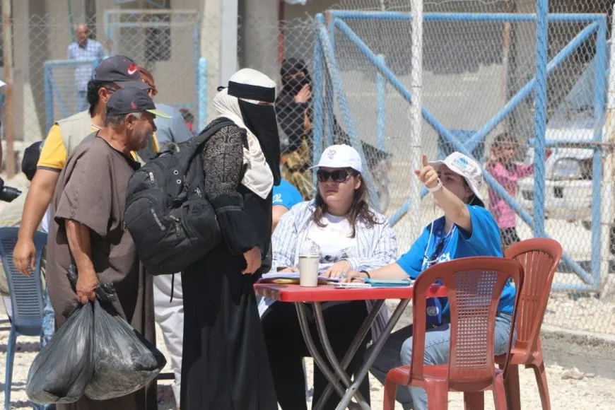 46 families leave Al-Arisha Camp for Deir ez-Zor