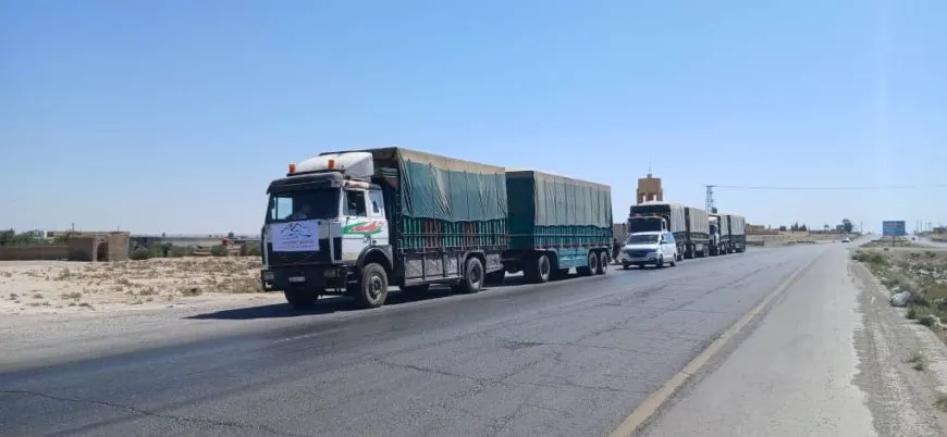 NE Syria sends new food basket for coastal areas