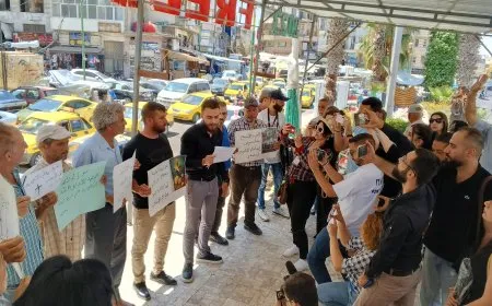 Solidarity vigil in Sweida condemning Mar Elias Church bombing