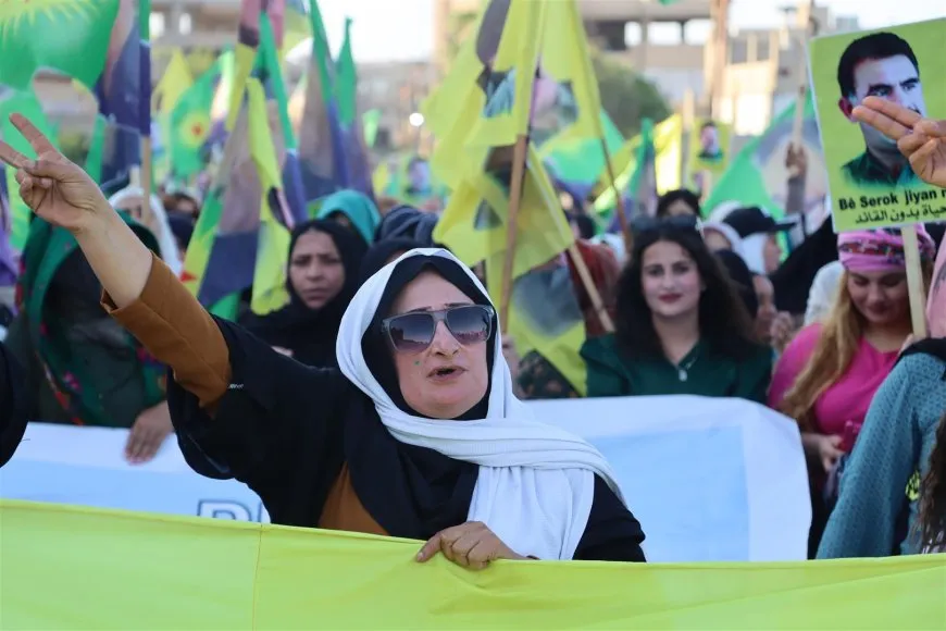 Mass Rally in Dêrik for physical freedom of Leader Ocalan