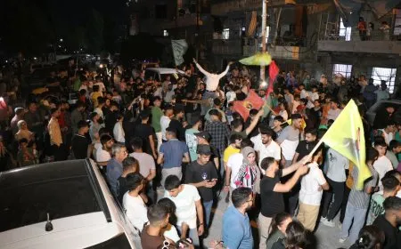 Crowds cheer leader Ocalan’s historic video message