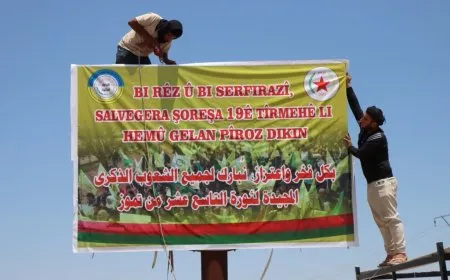 Kobani streets decorated on anniversary of July 19 Revolution