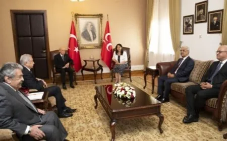 Imrali delegation meets Bahçeli to discuss leader Ocalan's call