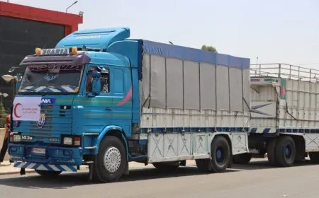 Due to security conditions... Kurdish Red Crescent postpones aid delivery to Syrian coast