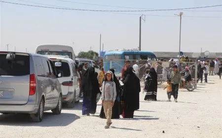 New group of Al-Arisha Camp IDPs departs for Deir ez-Zor