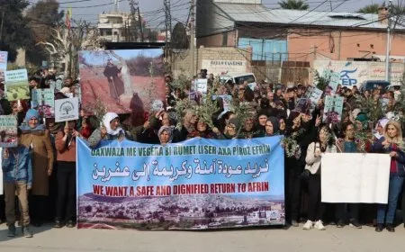 Displaced women from Afrin, Shahba demand safe return
