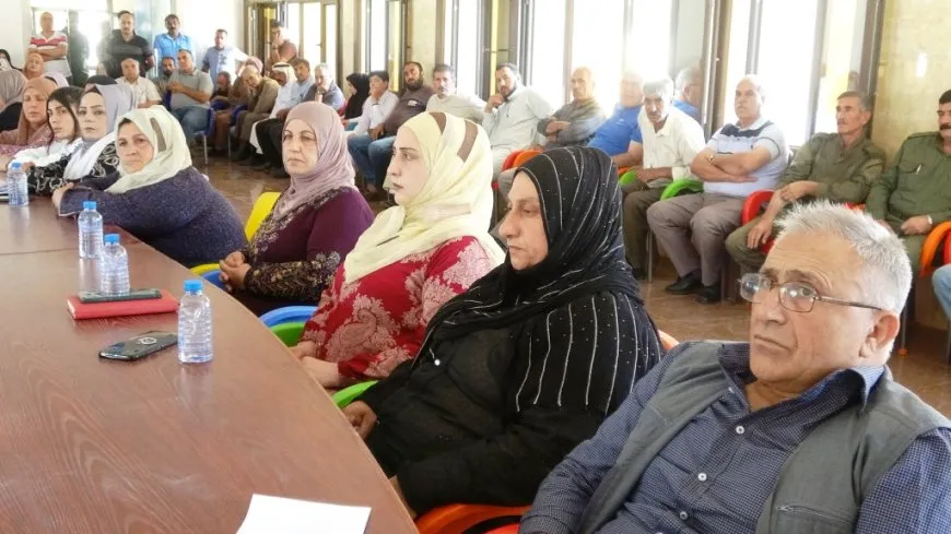 Security forces in Ain Issa discuss community issues