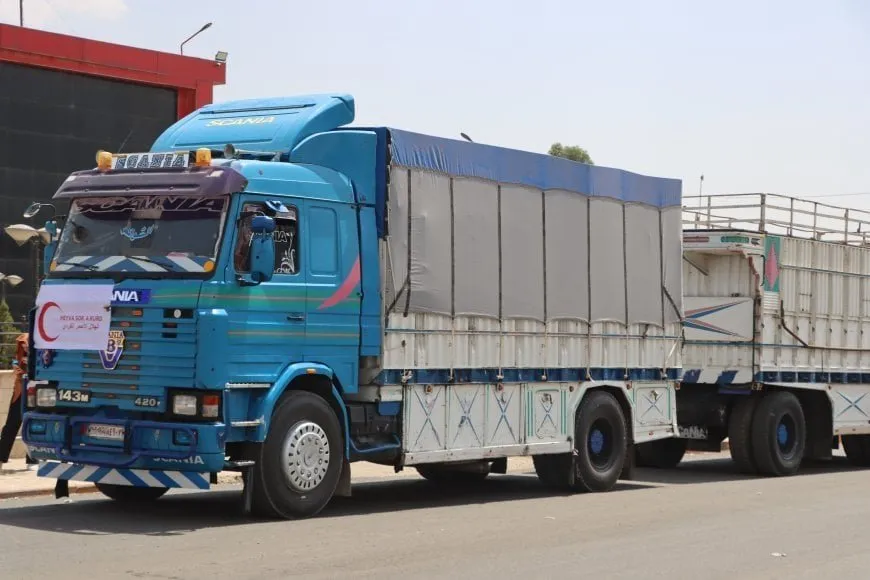 Due to security conditions... Kurdish Red Crescent postpones aid delivery to Syrian coast