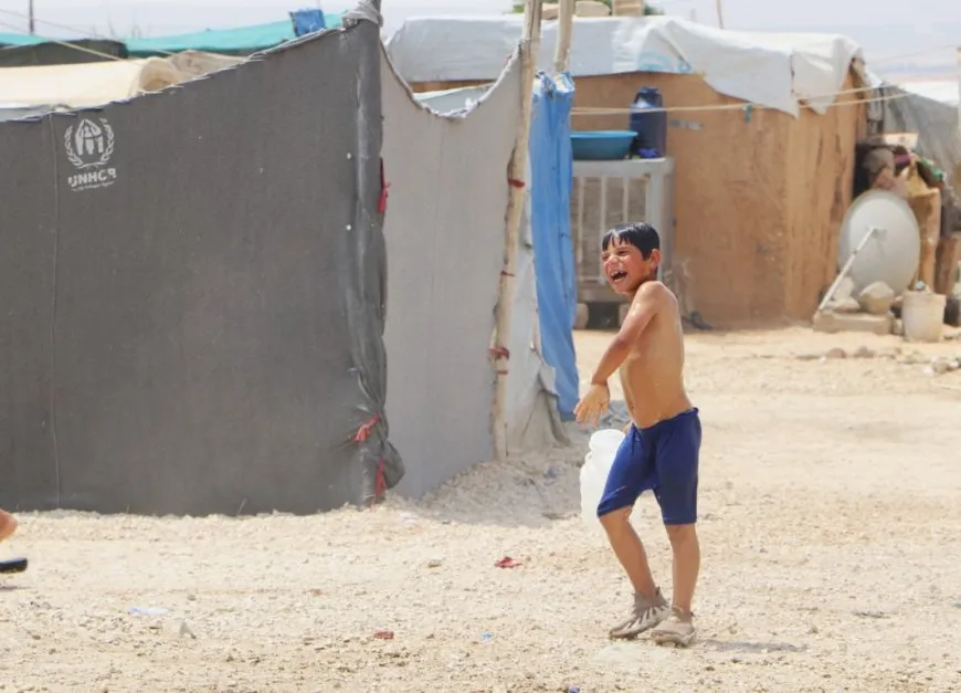 Children of Washokani Camp suffer under displacement, July's heat