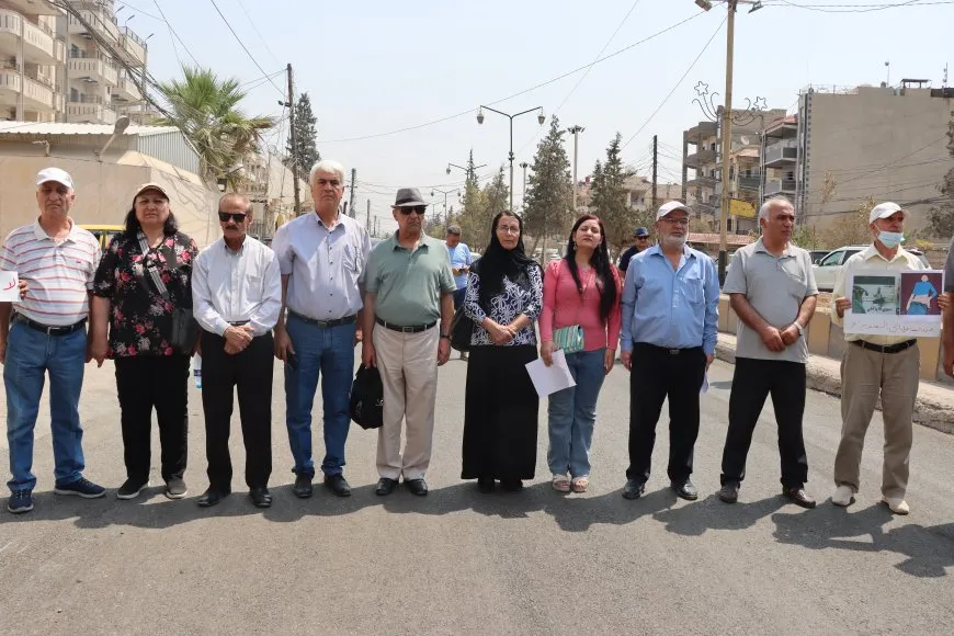 Solidarity protest by Syrian Communist Party with Sweida