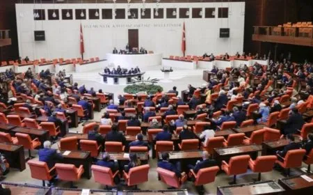 Speaker of Turkish parliament meets with political party