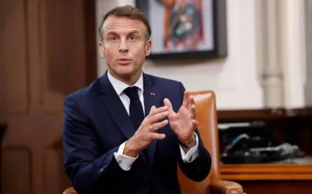 Macron Calls for 'UN-Mandate International Coalition' to stable Gaza