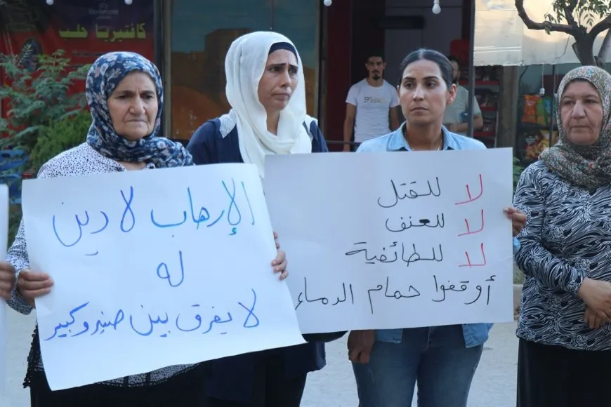 Aleppo women protest in support of Suwayda women