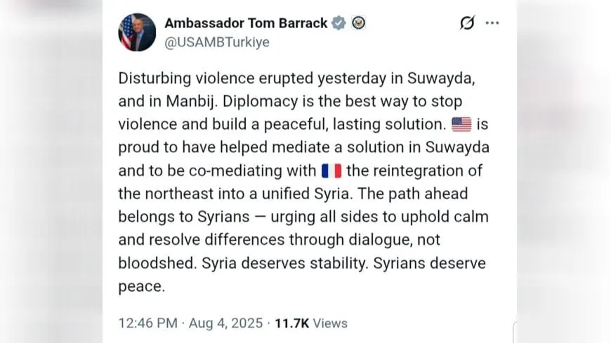 Vague statements by US envoy to Syria ignore facts