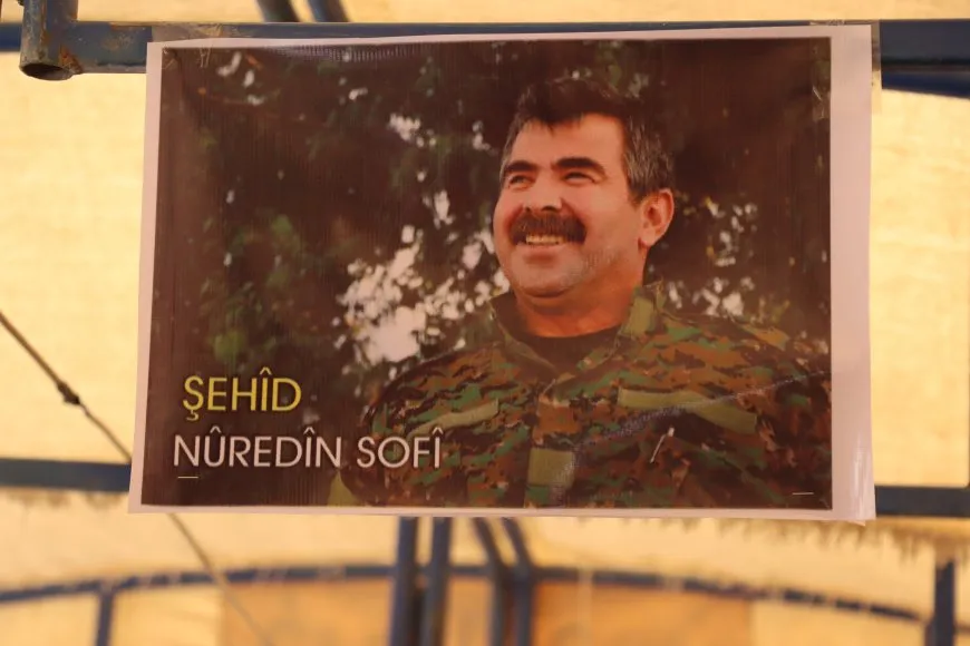 Condolence tent set up for commander Nureddin Sofi