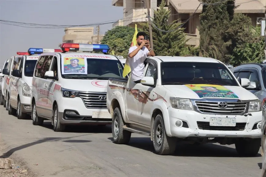 Martyred leader Noureddin Sofi body heads to Qamishli