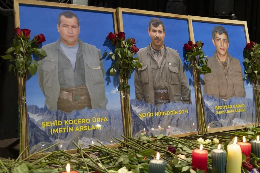 Kurdish community in Europe pays tribute to martyrs Nûreddin Sofi, his comrades