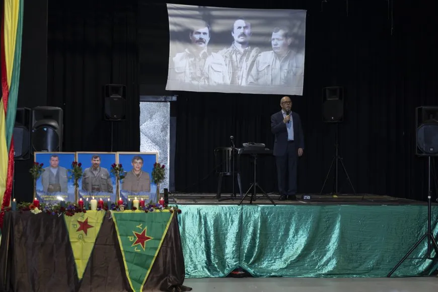 Kurdish community in Europe pays tribute to martyrs Nûreddin Sofi, his comrades