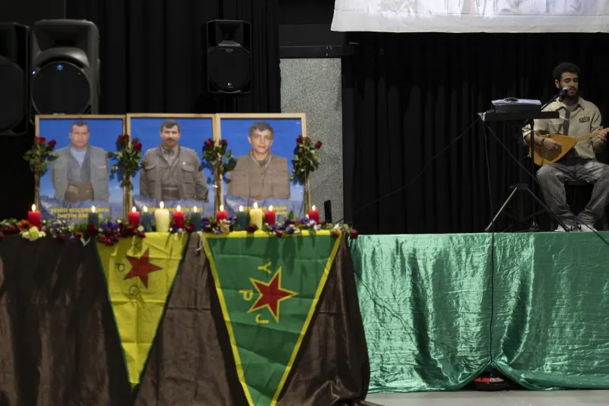 Kurdish community in Europe pays tribute to martyrs Nûreddin Sofi, his comrades