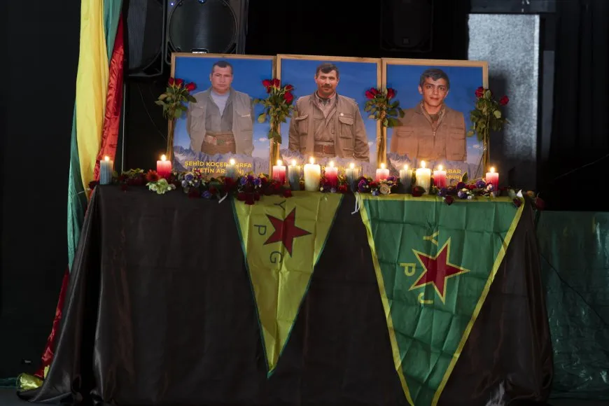 Kurdish community in Europe pays tribute to martyrs Nûreddin Sofi, his comrades