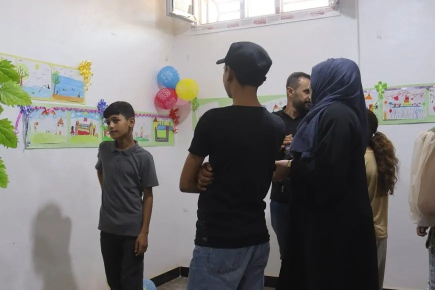 Raqqa hosts art exhibition for children returning from al-Hol Camp